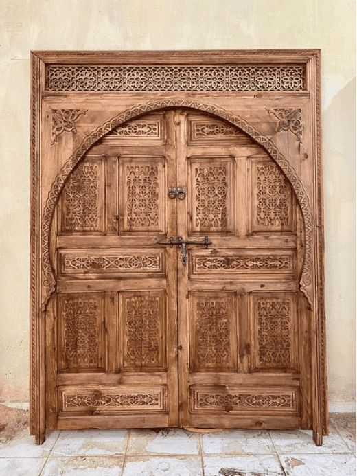 Mediterranean Double Door Design