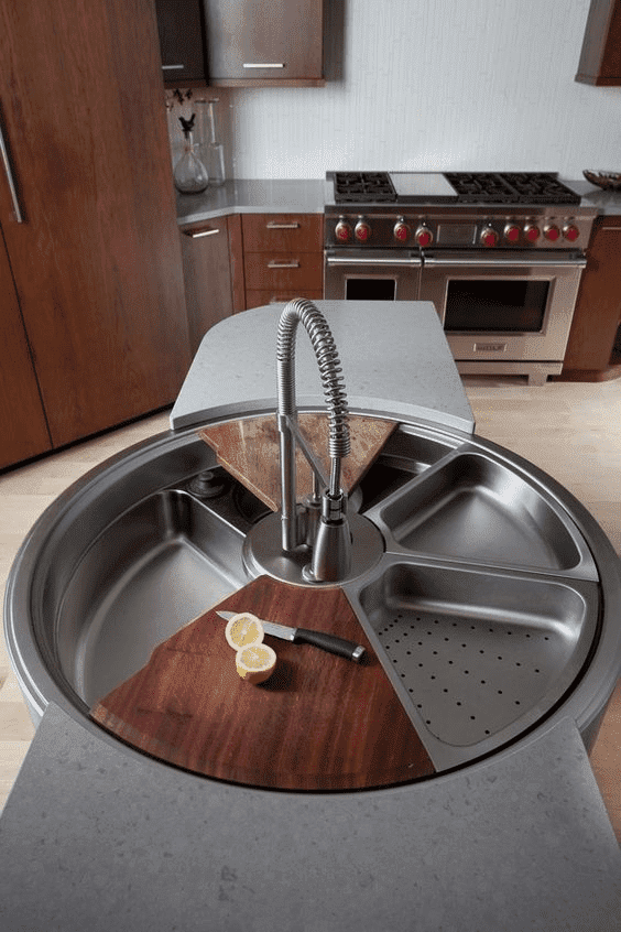 Rotating Kitchen Sink