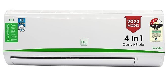 NU 1 Ton 3 Star Inverter Split AC (Budget Friendly Option)