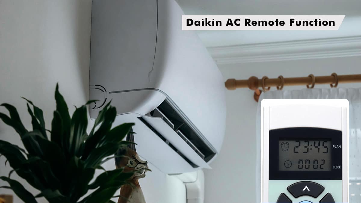 daikin ac remote function